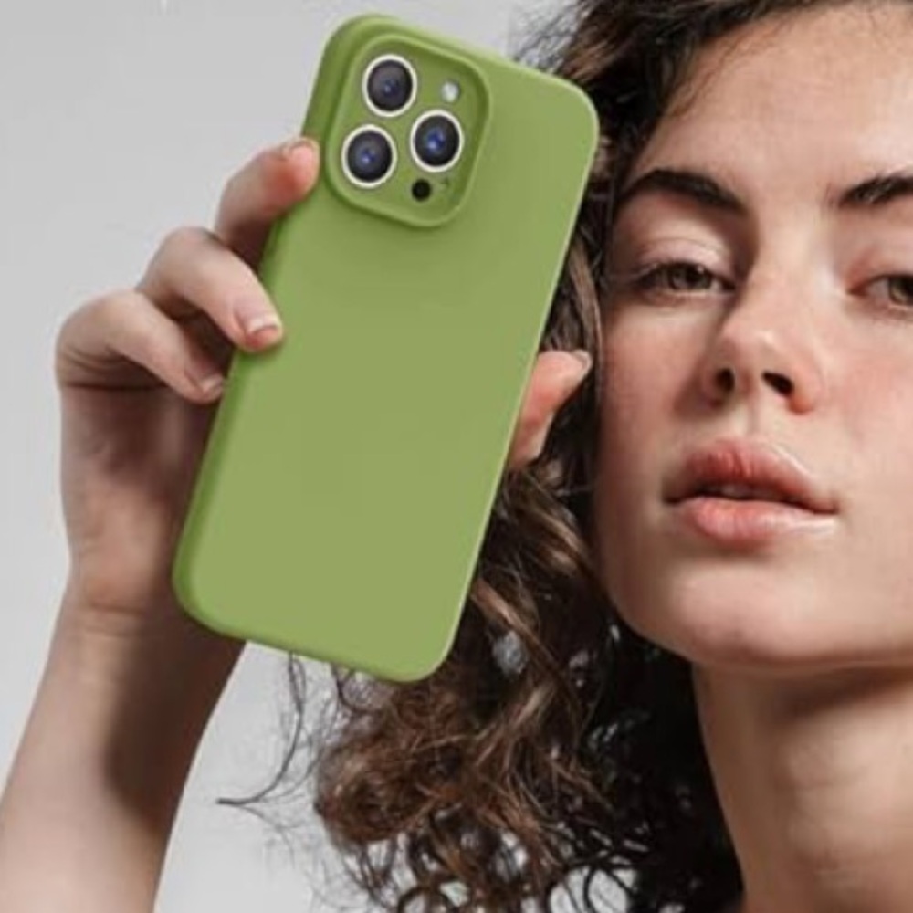 Green Siliocone iPhone 14 Pro Max Case